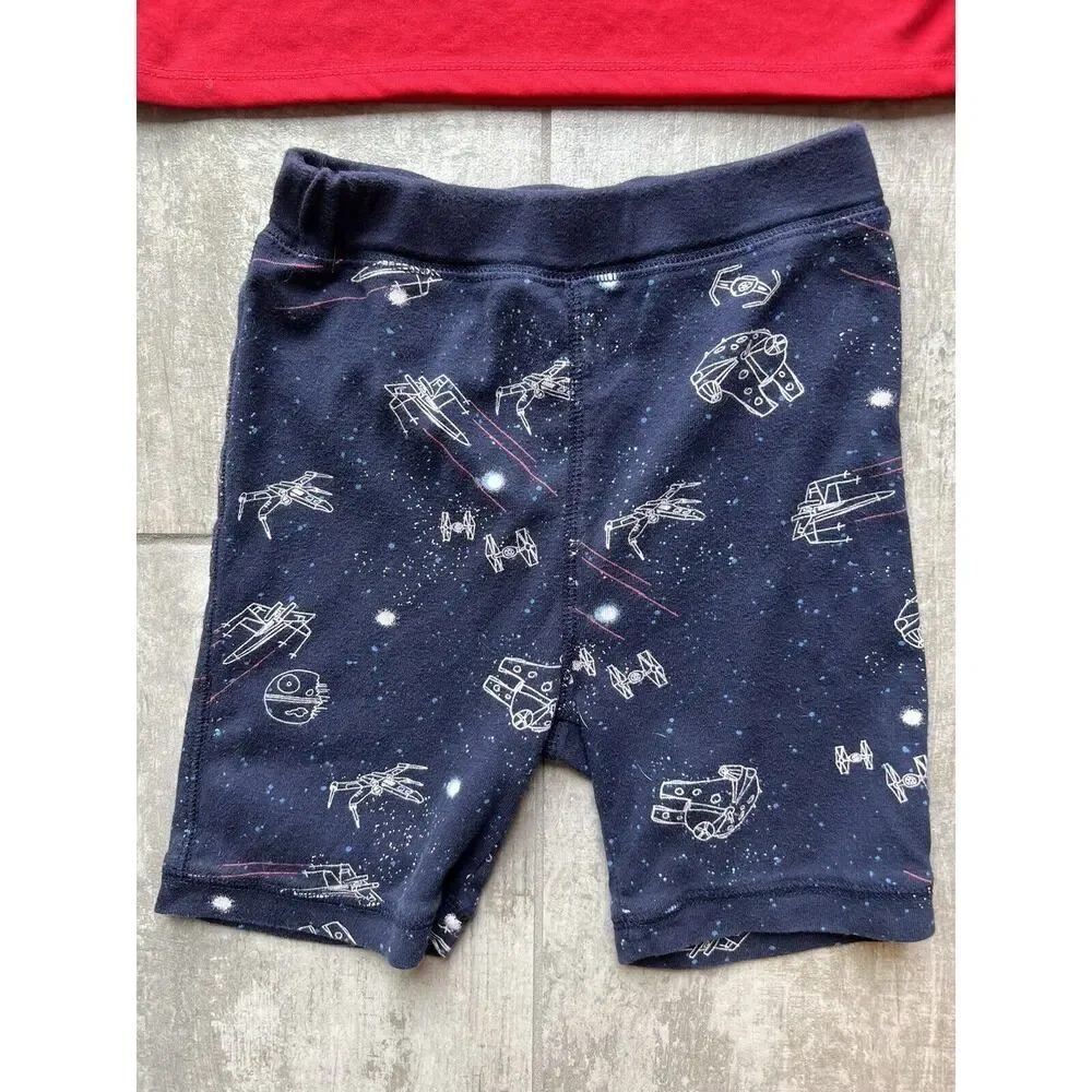 Gap Kids x Star Wars Boys 2 Piece Pajama Set Pjs Sleep Lounge Squadron Falcon 6